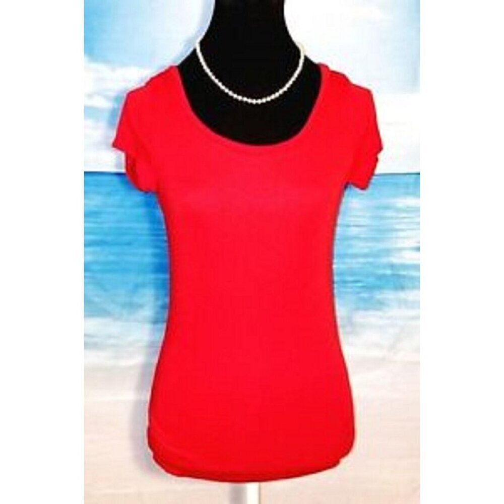 Set Lot of 3 Woman's TUNIC Tops ASSORTED SOLID COLORS T shirts size MEDIUMS - Picture 8 of 11